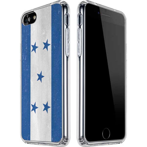 Honduras Flag Distressed iPhone SE (2nd & 3rd Gen) Clear Case